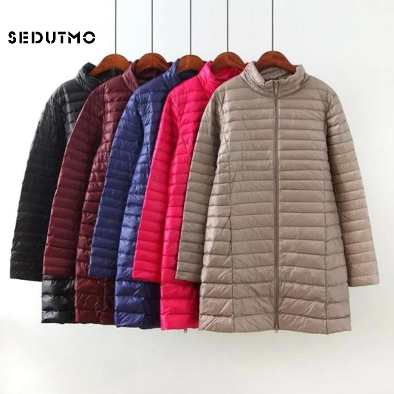 Puffer Jacket Women Down - SEDUTMO Winter Down Jackets Women Long
