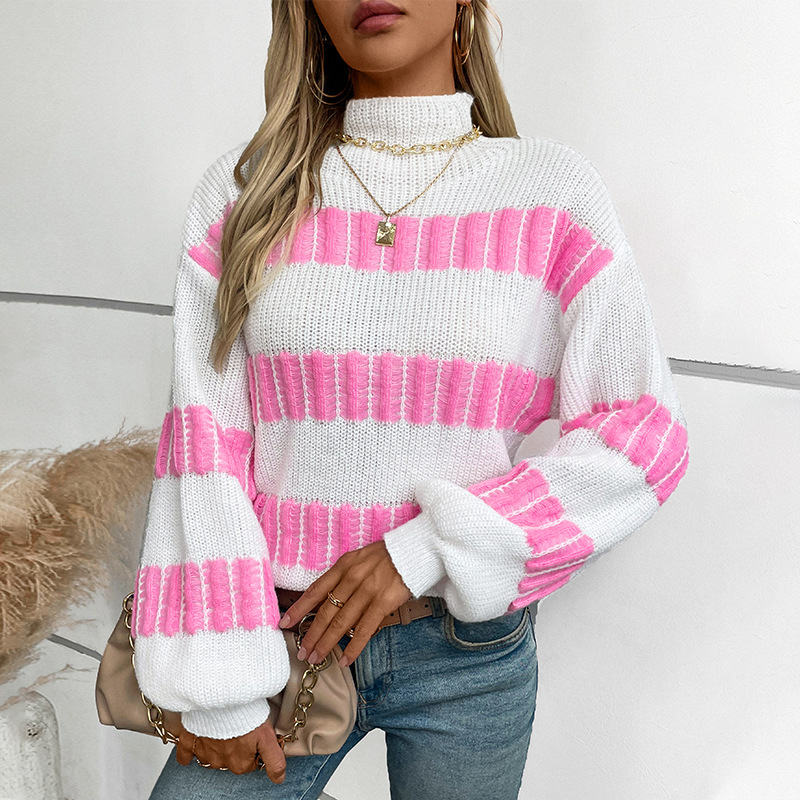 Winter Clothing Colors - Pullovers Women Sweater 2025 Casual Striped