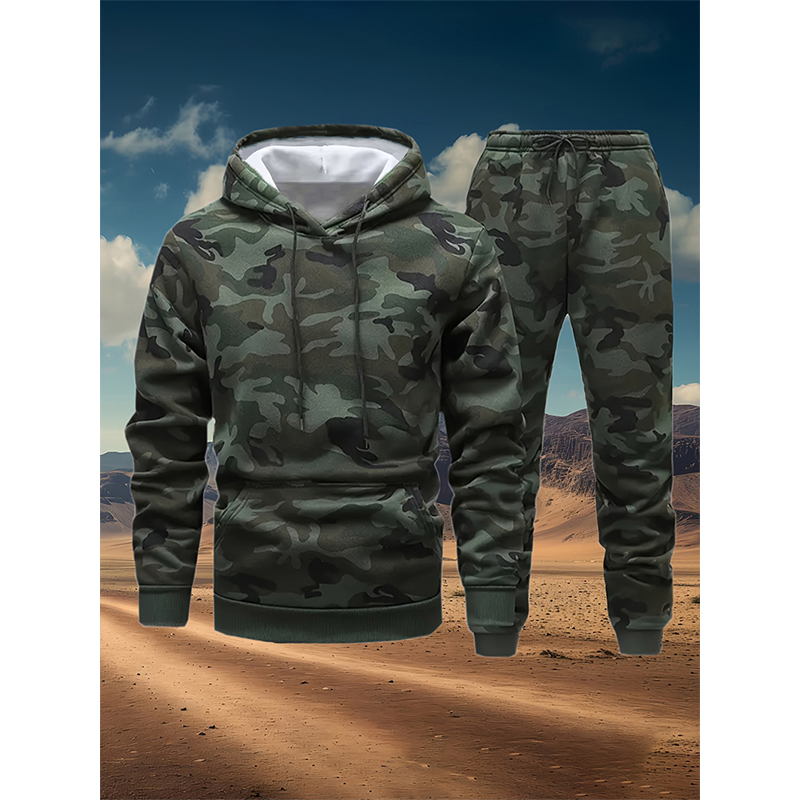 Winter Clothing Women'S - Autumn Camouflage 3D Print Hoodies Pant