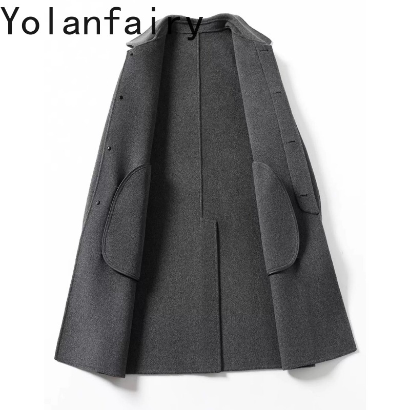 Quality Winter Clothing Jacket - YOLANFAIRY 95% Wool Coats for Men