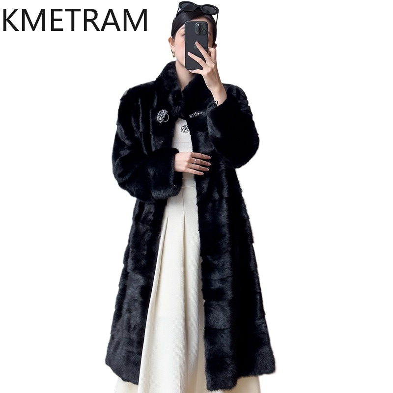 Real Whole Mink Fur Coat Woman - Quality Winter Clothing Jacket review and price