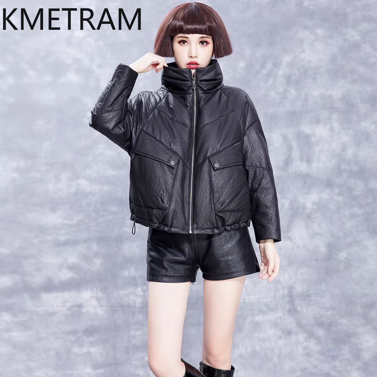 KMETRAM Real Sheepskin Leather - Puffer Jacket Women Down review and price