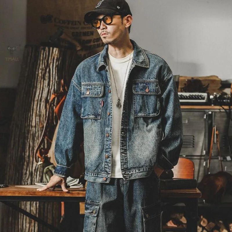 Trendy Loose Denim Jackets Man - Quality Winter Clothing Jacket review and price