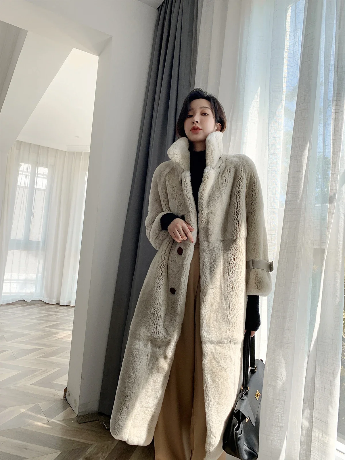 High Quality Real Rex Rabbit F - Quality Winter Clothing Jacket review and price