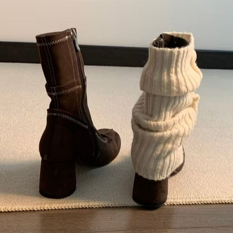 Bow High Heels Women Boots New - Winter Clothing Women'S review and price
