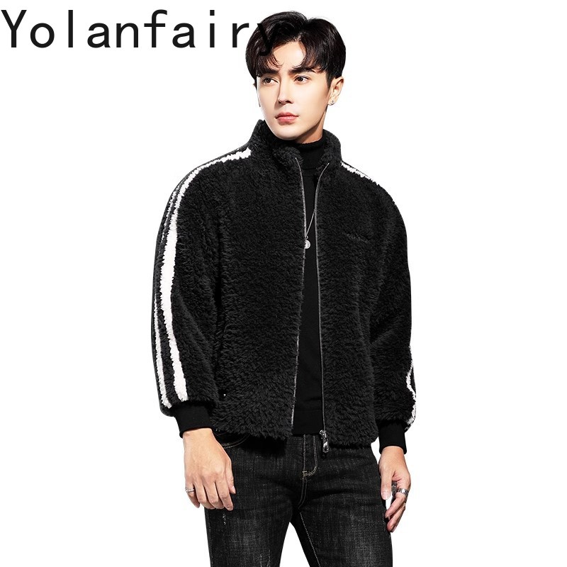 YOLANFAIRY 100% Wool Mens Real - Quality Winter Clothing Jacket review and price