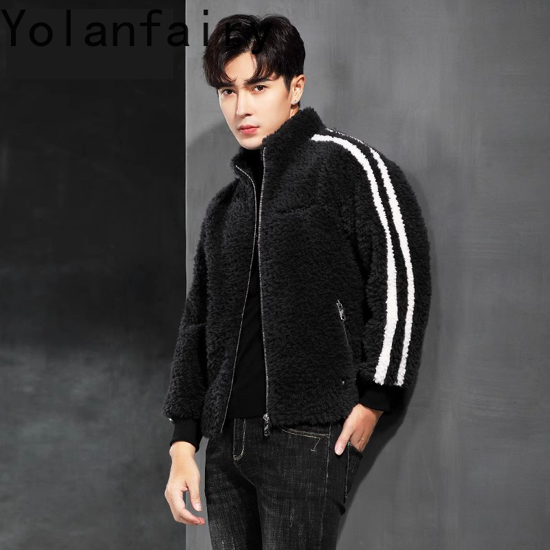 YOLANFAIRY 100% Wool Mens Real - Quality Winter Clothing Jacket review and price