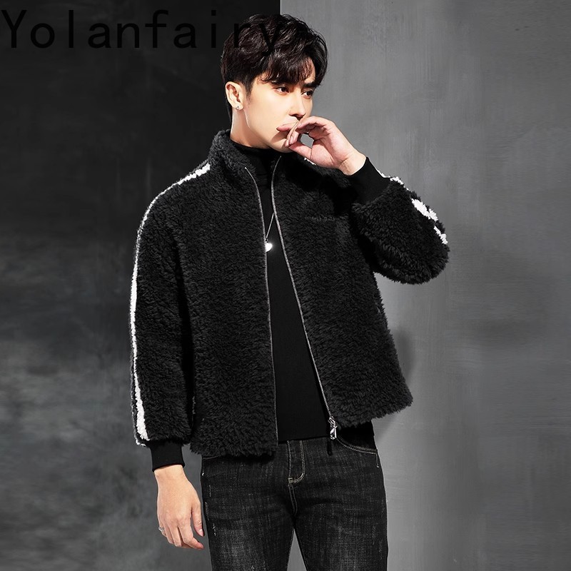 YOLANFAIRY 100% Wool Mens Real - Quality Winter Clothing Jacket review and price