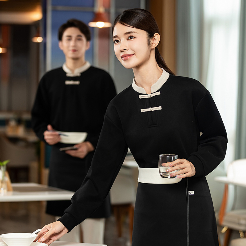 Chinese-style waiter sweatshir - Winter Clothing Companies review and price