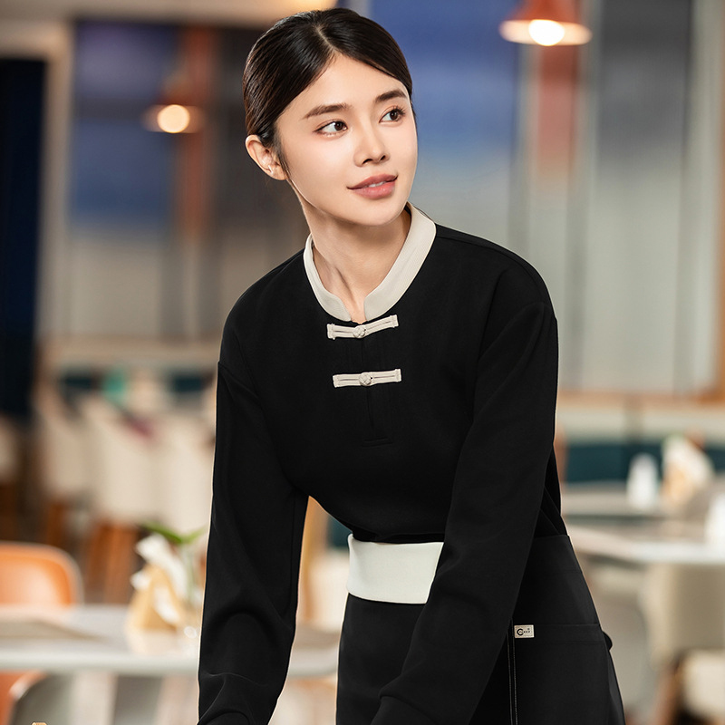 Chinese-style waiter sweatshir - Winter Clothing Companies review and price