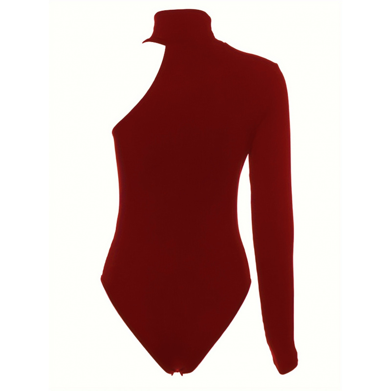 Solid Asymmetric One Shoulder  - Winter Clothing Women'S review and price