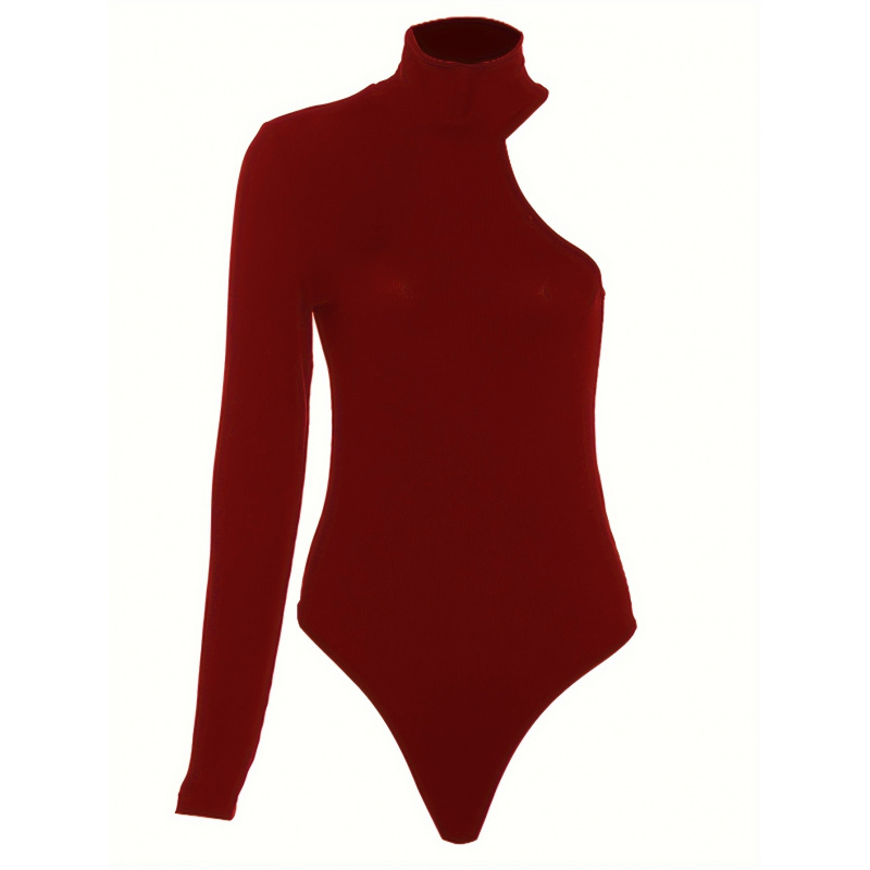 Solid Asymmetric One Shoulder  - Winter Clothing Women'S review and price