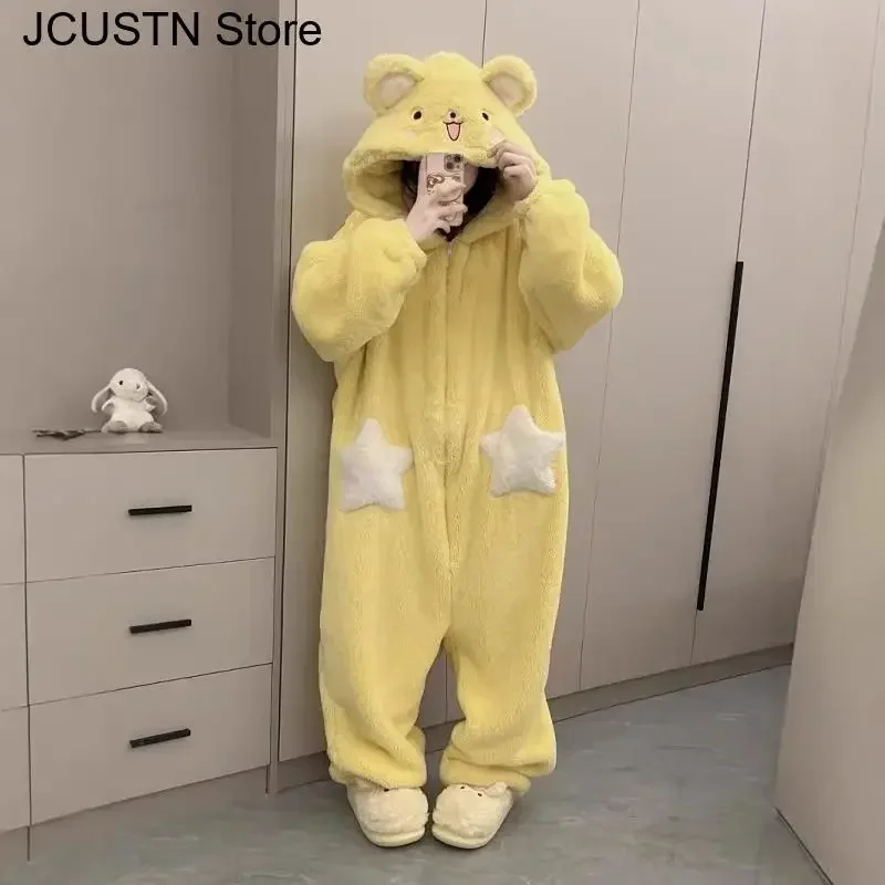 Kawaii Kigurumi 2025 Autumn Wi - Winter Clothing Women'S review and price