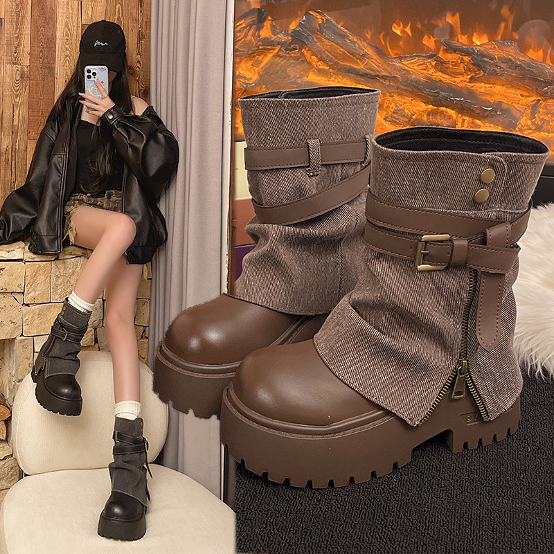 Ankle Boots for Women Cowboy F - Winter Clothing Women'S review and price