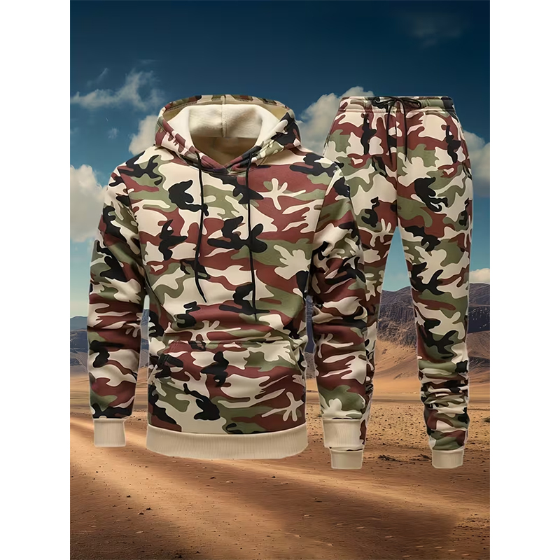 Autumn Camouflage 3D Print Hoo - Winter Clothing Women'S review and price