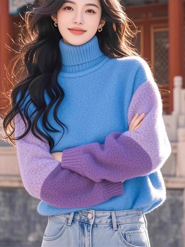 Stylish Contrasting Colors Spl - Winter Clothing Colors review and price