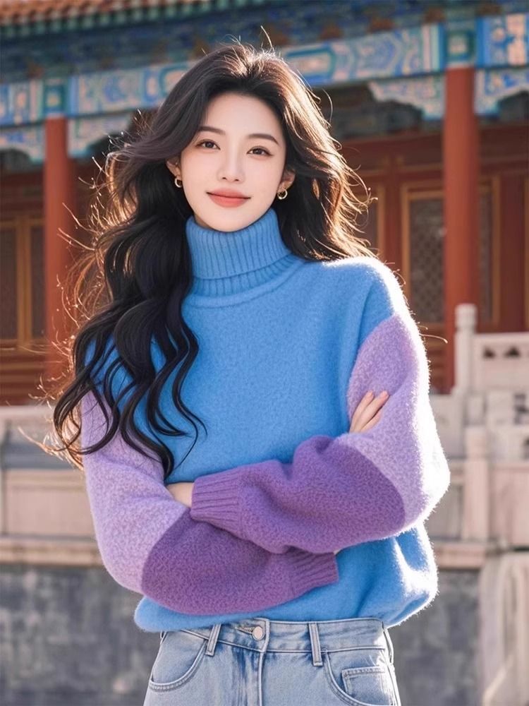 Stylish Contrasting Colors Spl - Winter Clothing Colors review and price