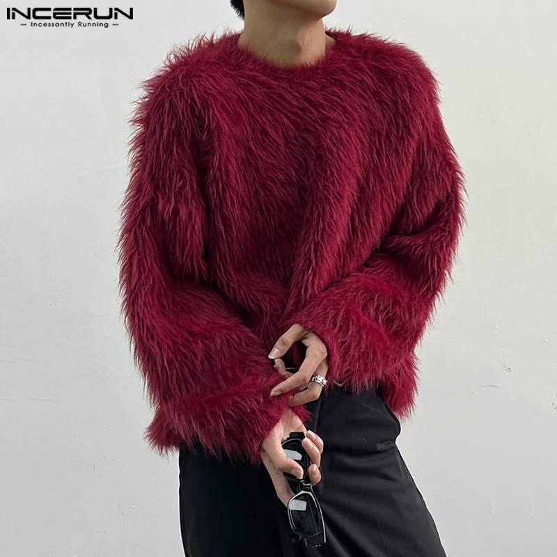2023 Men Pullovers Solid Color - Winter Clothing Colors review and price