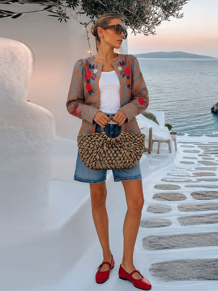 2026 Early Autumn Striped Flow - Winter Clothing Women'S review and price
